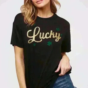 Lucky Graphic Tee‎ Top